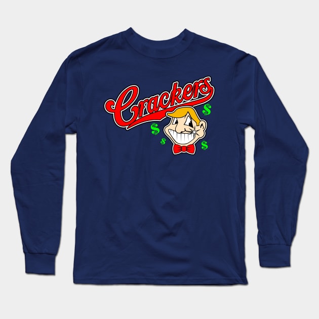 Caucasians Baseball Crackers Long Sleeve T-Shirt by Fuzzy Bear